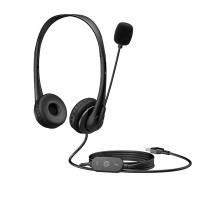 HP Stereo G2 3.5mm Audio Jack Wired On Ear Headphones with Mic  